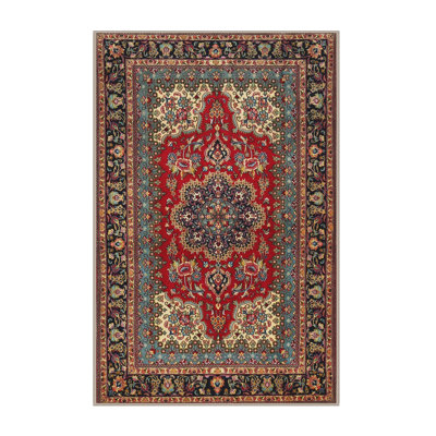 Tapis traditionnel rouge / brun Eriksson