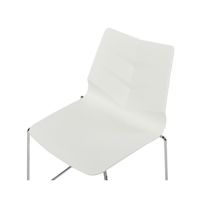 Bordiuk 81cm H Stacking Side Chair, White