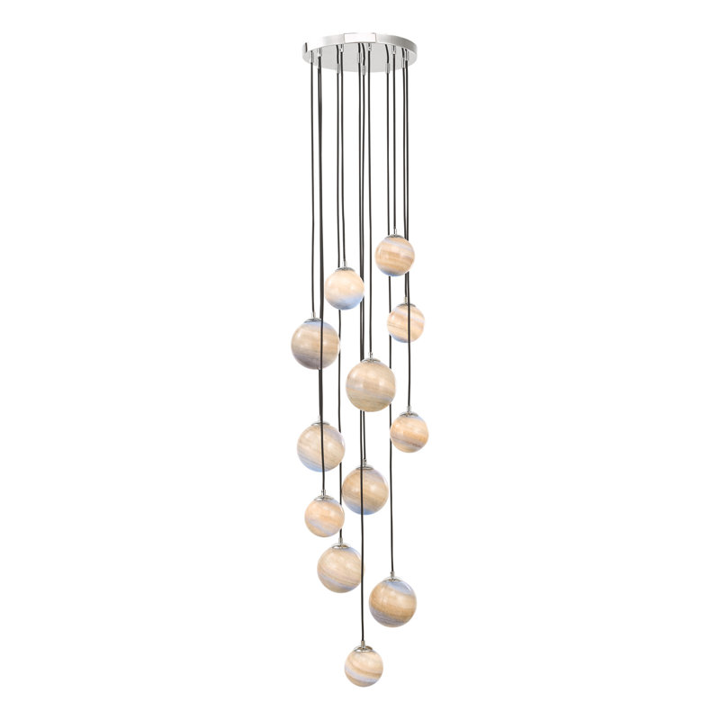 Connlyn 12 - Light Polished Chrome Cluster Pendant