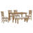 Dining Room Table And Chairs With Bench, Rustic Wood Dining Set