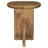 Round Solid Mango Wood Accent End Table