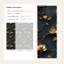 Papier peint floral doré, décoration murale amovible foncé