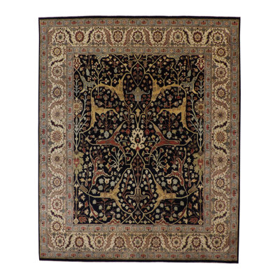 Reakwon One-of-a-Kind 8.2X9.10 Area Rug Blue