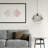 14.625"L Keegon 1-Light Black and Gold Modern Linear Pendant