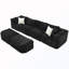Modular Boneless Sectional Sofa With 2 Movable Ottomans-110439046