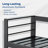 73" All-Weather Aluminum Patio Sofa, 3 Seat Outdoor Couch With  Thick Blue Cushions & Black Frame-1199417981-1199417982