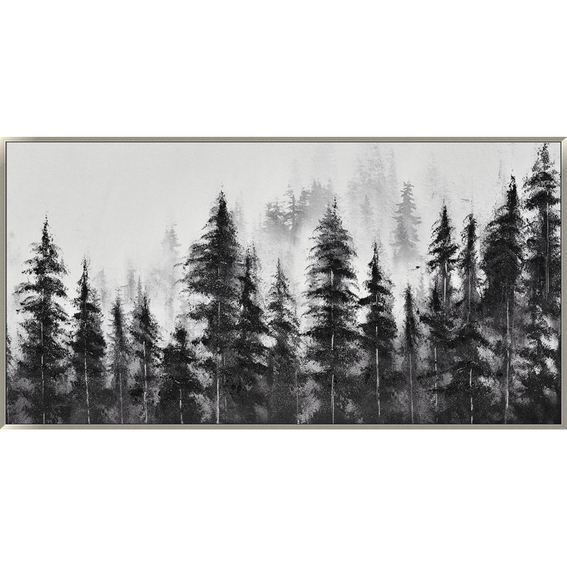 Misty Pines, art mural sur toile