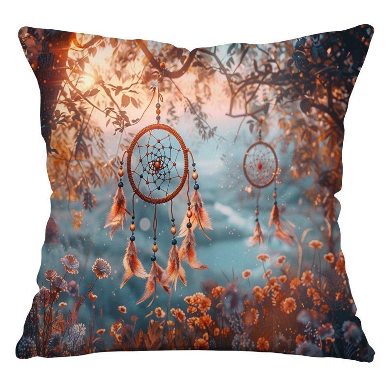 Cotton Blend Reversible Throw Pillow, 26"H x 26"W
