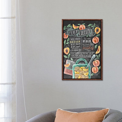 Peach Cobbler Recipe - Print on Canvas