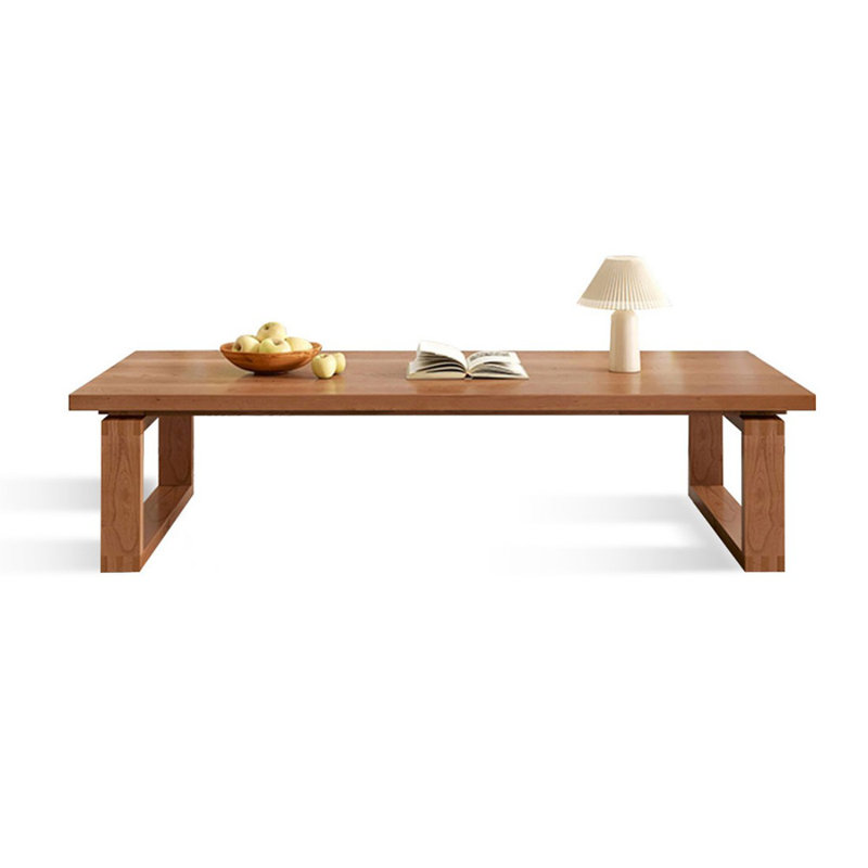 Picture color Solid Wood Rectangular Coffee Table, 17.72" H x 55.12" L x 27.56" W