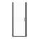 34 to 35-3/8 in. W x 72 in. H Semi-Frameless Pivot Shower Door in Matte Black