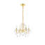 Lustre classique / traditionnel à 4 lumières de style bougie avec détails en cristal Dagmar-32478750