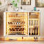 5-Tier Shoe Cabinet with Rotating Shoe Rack, Adjustable Shelves and Tri-Color Sensor Light, Freestanding Shoe Storage Cabinet-190885063