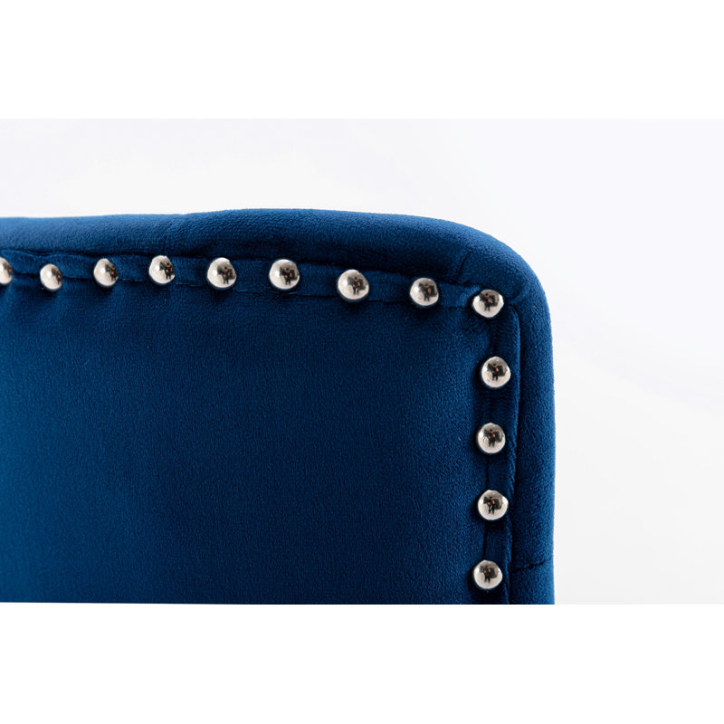 Tabouret pivotant à hauteur réglable Kaceion, Bleu