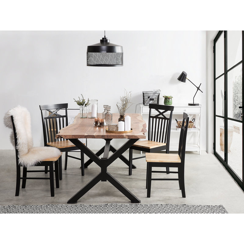 Humphreys Acacia Rectangular Wood Top Dining Table, H79 x L200 x W95cm