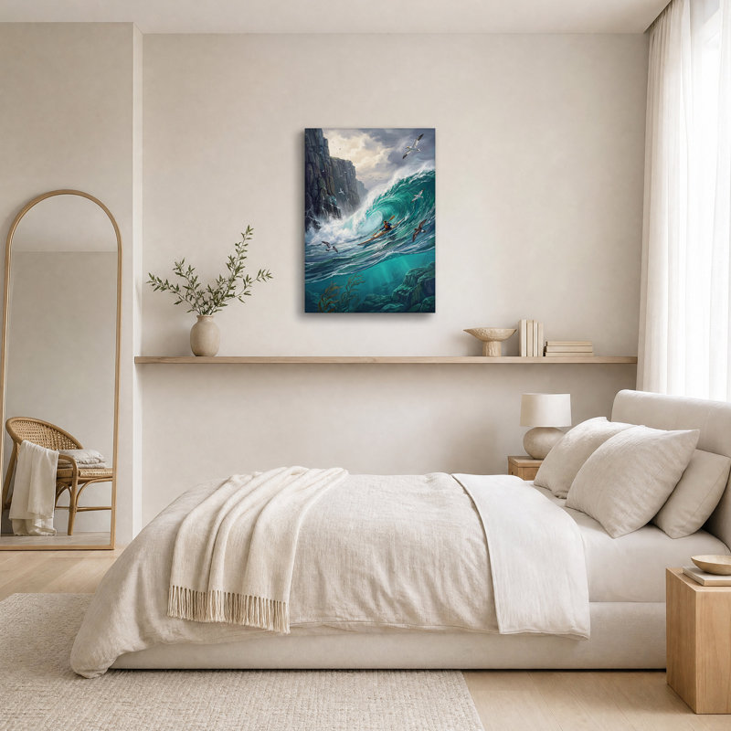 Art mural sur toile Kayaker, H 18 po x l 12 po