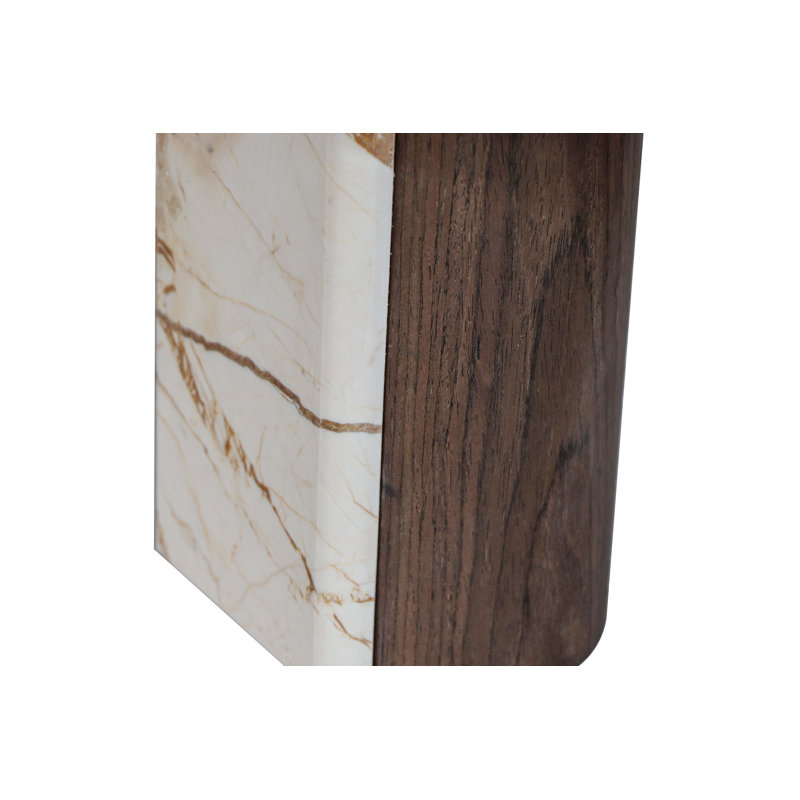 Canyon Marble Coffee Table, White
