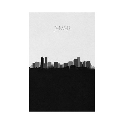 Denver Skyline by Ayse Deniz Akerman - Wrapped Canvas Gallery-Wrapped Canvas Giclée
