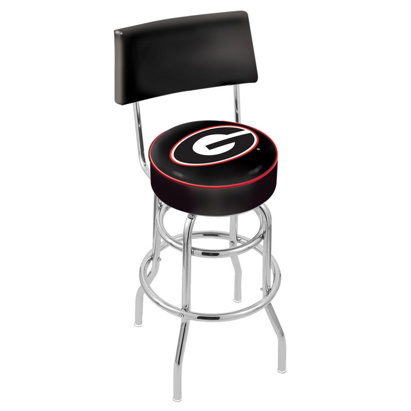 NCAA 30" Swivel Bar Stool, University of Georgia