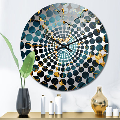 Gunveig - Abstract Marble Wall Clock