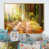 Toile naturelle avec cadre flottant