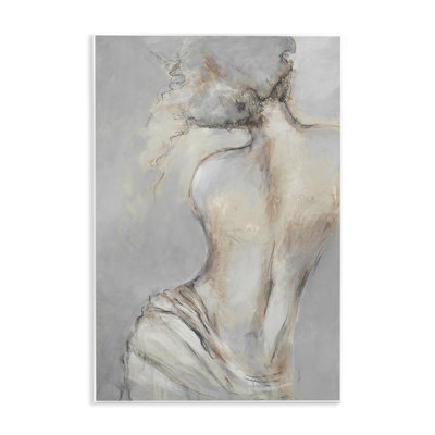 Traditional Nude Baroque Portrait Wall Plaque Art by Liz Jardine