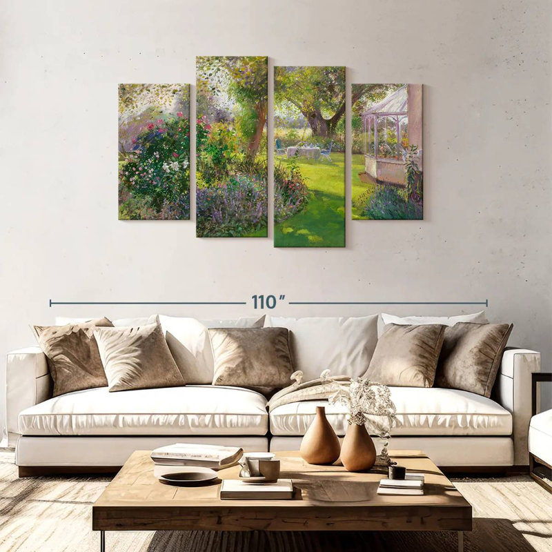 Senne Tea Under The Great Oak, 48" H x 75" W