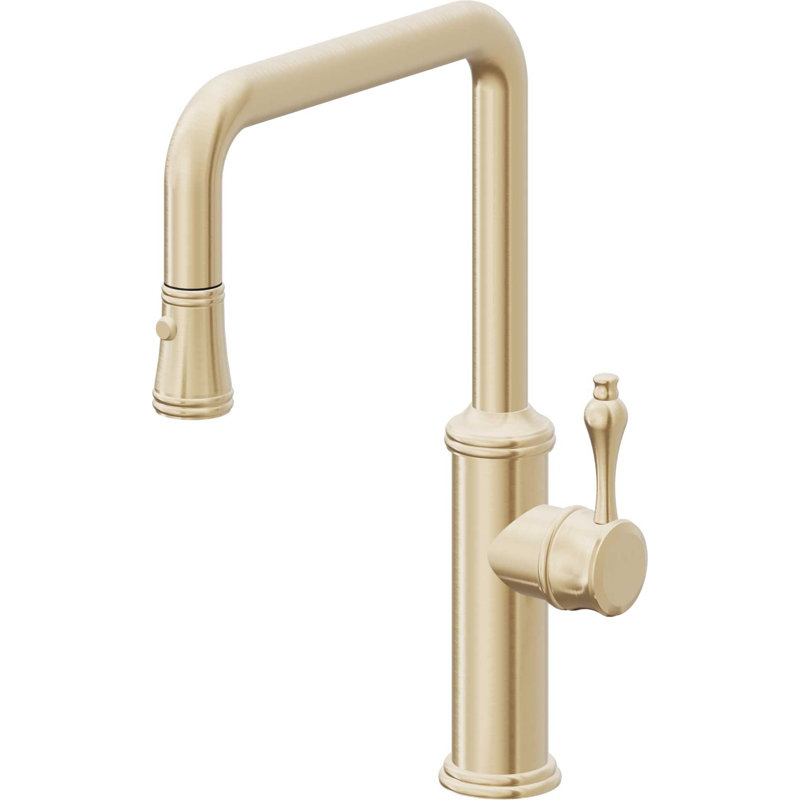 Davoli Kitchen Faucet, Satin Brass