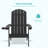 Malynn Plastic Adirondack Chair Balcony Plastic Firepit Single Chair-2037094410