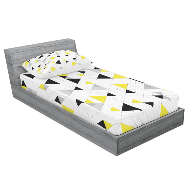 Microfiber Sheet Set, Twin Sheet Set with 1 Pillowcase