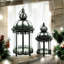 2 Piece Metal Floor Lantern Set-124300270