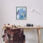 «Blue Abstract with Squiggles», estampe numérique par Grace Popp-1754006025-1754007030