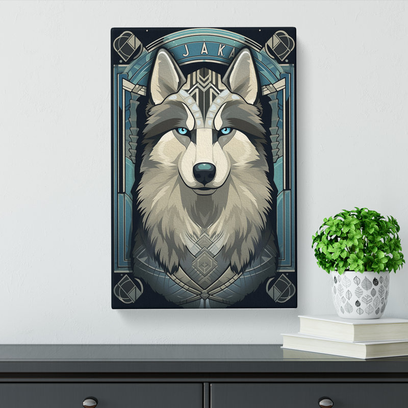 Husky - Wrapped Canvas, 50cm H x 35cm W x 3cm D