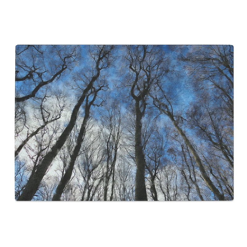 Beautiful Forest Painting Chopping Board, 0.4cm H x 29cm W x 39cm L
