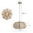 Soft Pumpkin-shaped Drum Round Fabric Pendant Light-2071696941