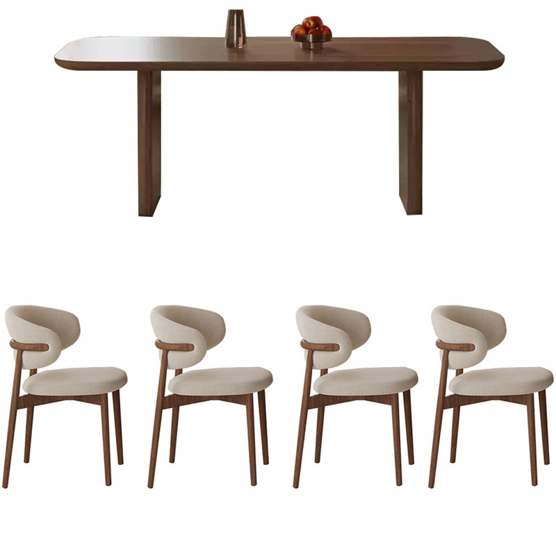 Combinaison table et chaises Nordic Retro, H 29,52 po x L 62,99 po x l 31,49 po