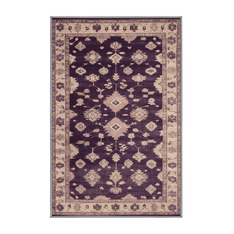 Tapis brun lavable à la machine, Rectangle 2 pi x 3 pi