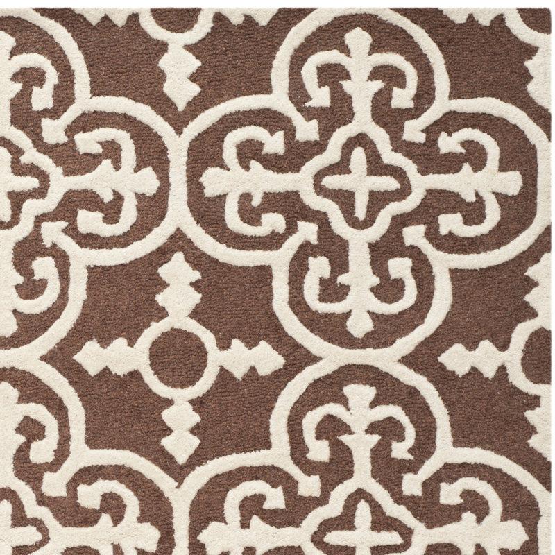 Cambridge Hand Tufted Wool Geometric Rug, Rectangle 2'6" x 4'