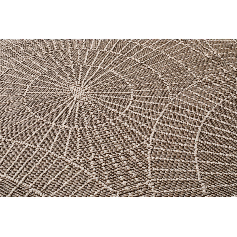 Flachgewebe-Teppich Kocher in Beige/Elfenbein, Rectangle 135 x 190cm