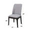 Chaise rembourrée (ensemble de 2)