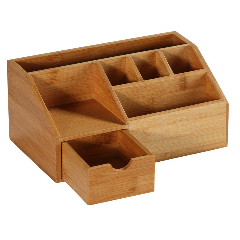 Organisateur de bureau en bambou