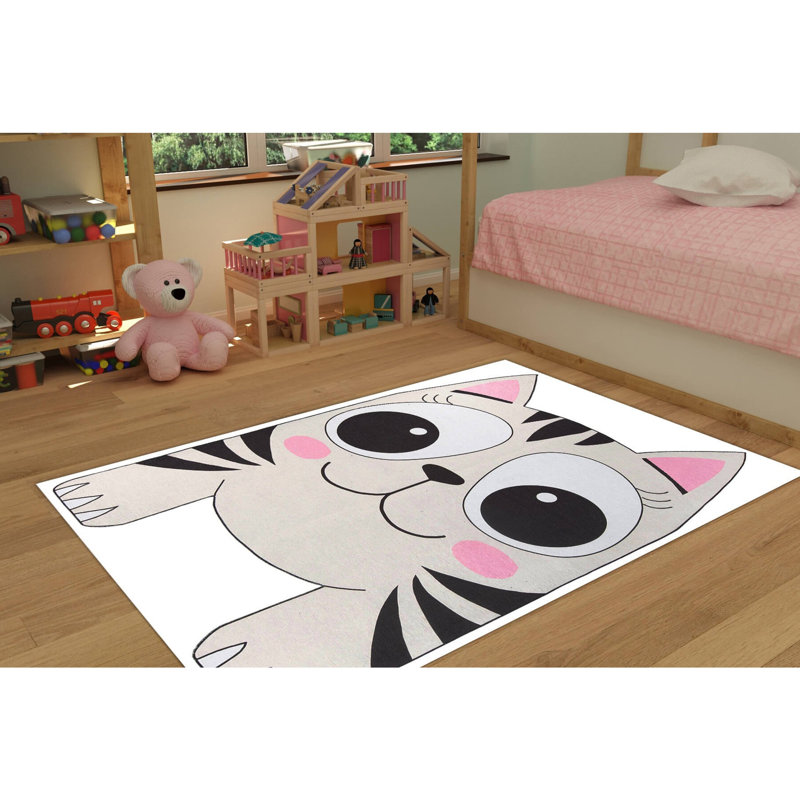 Premium 100% Polyester Area Rug, 6.9 x 10.2 ft | 1850 g/m², 0.2 in Pile Height | Recycled Poly Cotton Underside | Machine Washable at 30°C | Soft, Durable, Eco-Friendly Design for Modern Living Spaces