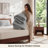 Bedsure Twin/Twin-XL 2-in-1 Comforter Set with Detachable Fluffy Blanket – Gray SnapTech Design Bed-in-a-bag, All-Season Bedding Set(Set of 4) for Dorm Room-126226170-126016533