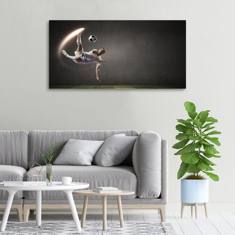 Footballer - No Frame Print on Canvas