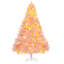Sapin de Noël artificiel Douglas 6 pi avec branches réalistes, 250 lumières DEL blanc chaud et 1000 pointes, rose