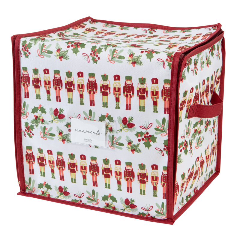 Rangement pour ornements de Noël, H 11,81 po x l 11,81 po x P 11,81 po