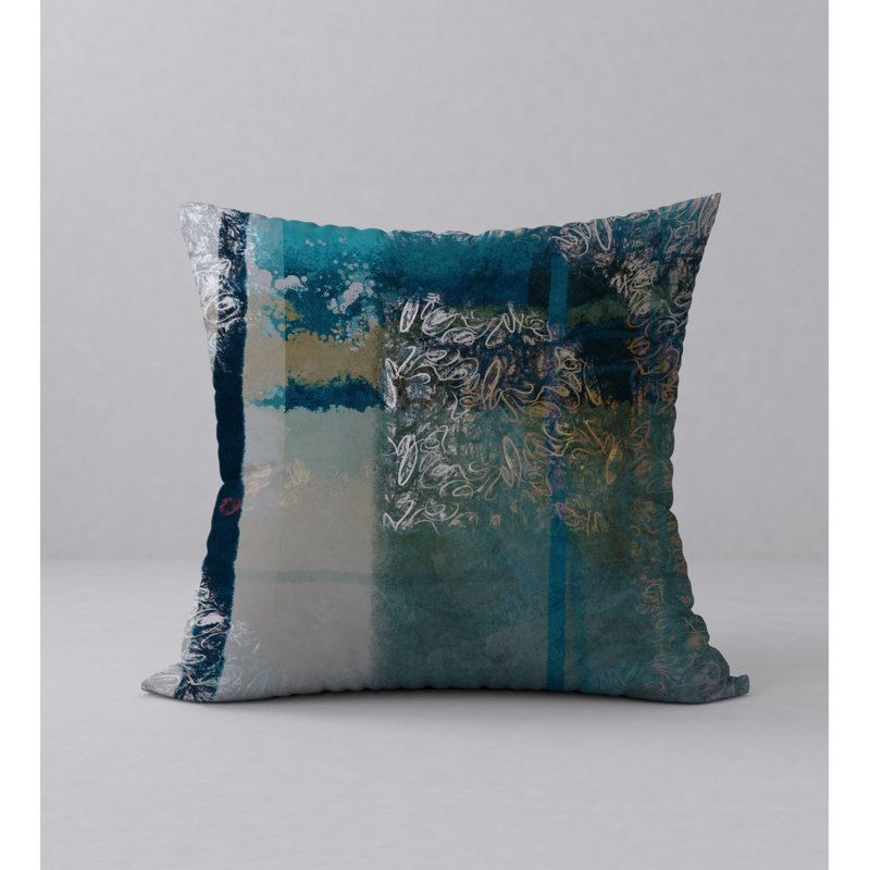 Housse de coussin décoratif carrée colorée Share, 18 po x 18 po