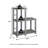 3-Tier 19.88" L-Shaped Corner Shelf, Open Shelves for Display and Storage-744490918