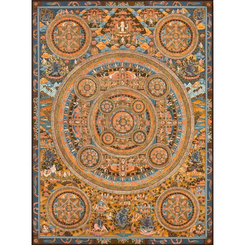 Big Pancha Mandala (Brocadeless Thangka)