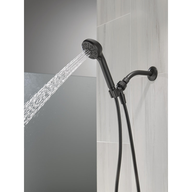 4-Spray Handheld Shower Head, Shower Head with Hose 2.5 GPM, Matte Black